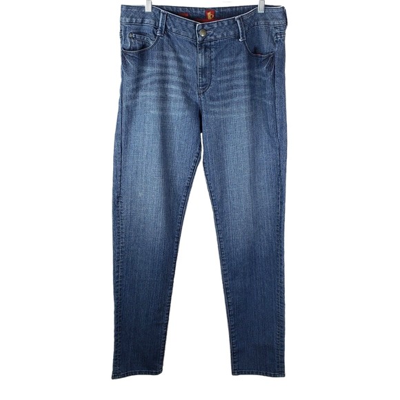 Sasson Denim - Sasson Womens Jeans Size 16 Skinny Leg Shuffle Last Dance Wash Vintage 36x33